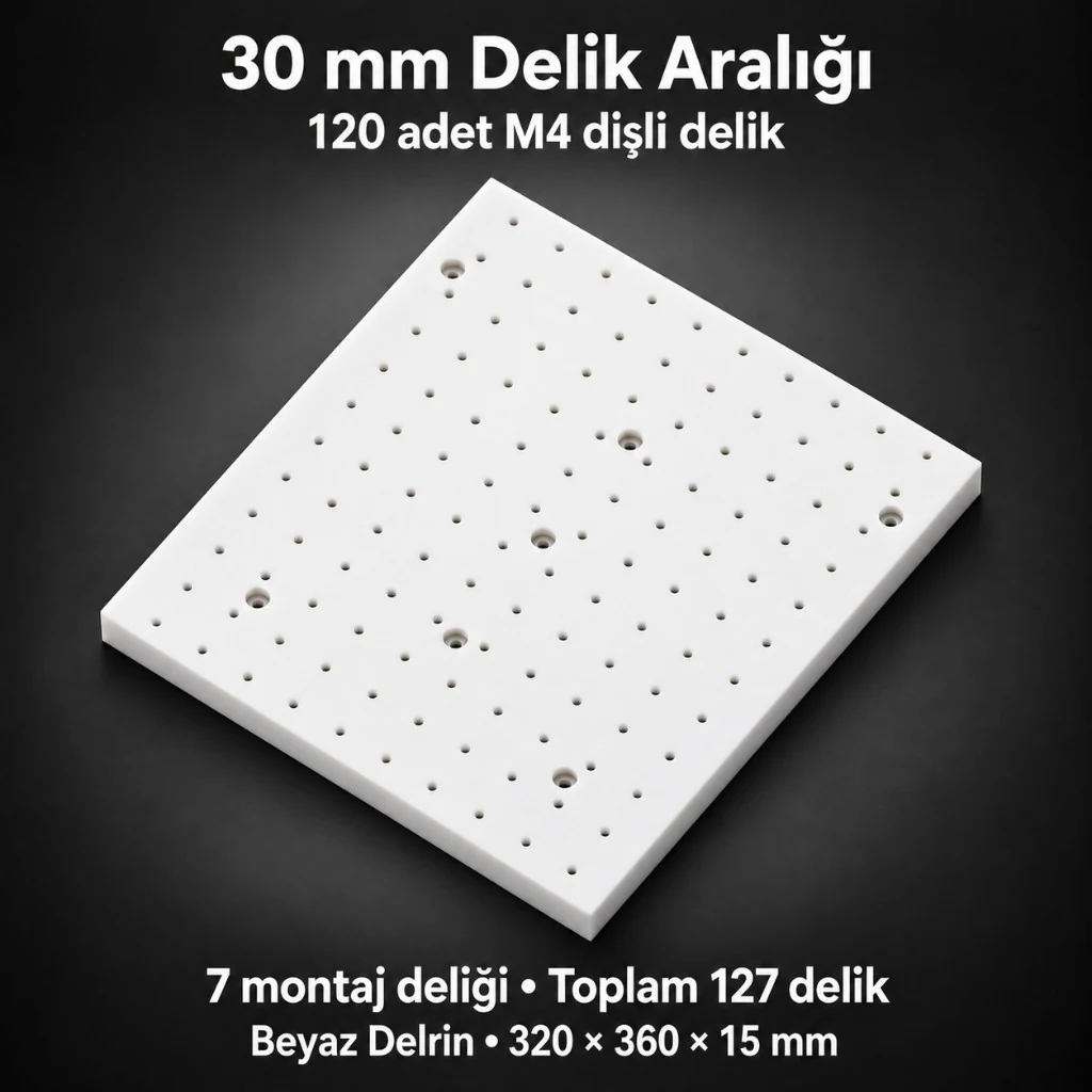 Tabla Yatağı 30 mm Delik Aralıklı Tabla Yatağı